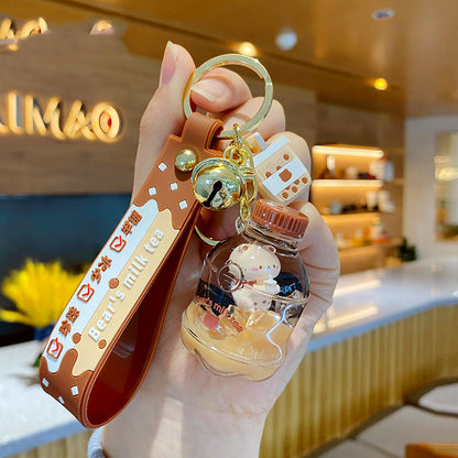 Boba Tea Pendant Keychain
