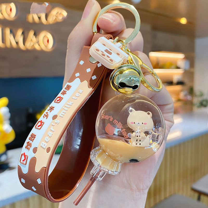 Boba Tea Pendant Keychain
