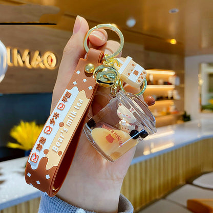 Boba Tea Pendant Keychain