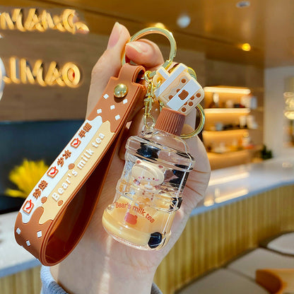 Boba Tea Pendant Keychain